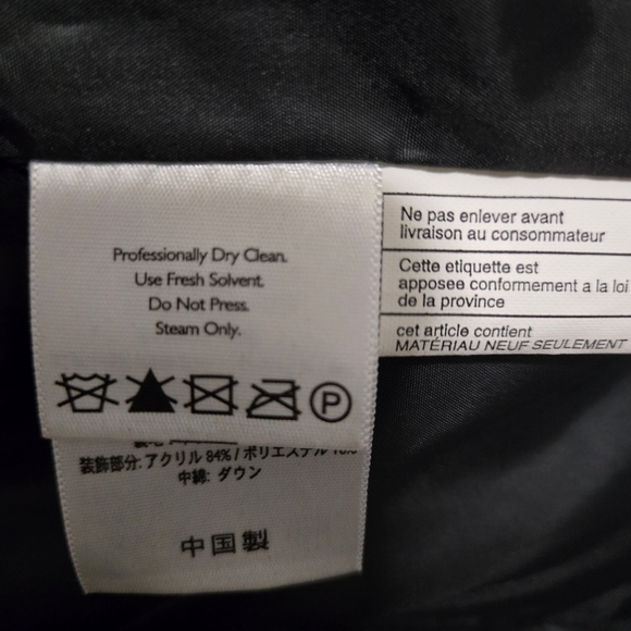 EDDIE BAUER Goose Down Faux Fur Collar Women's Puffer Vest Black Swirl Size XL - Picture 6 of 7